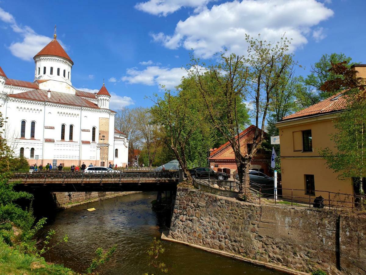 Exceptional Uzupis Bridge 3 Bedroom Apartment VNO Eksteriør bilde
